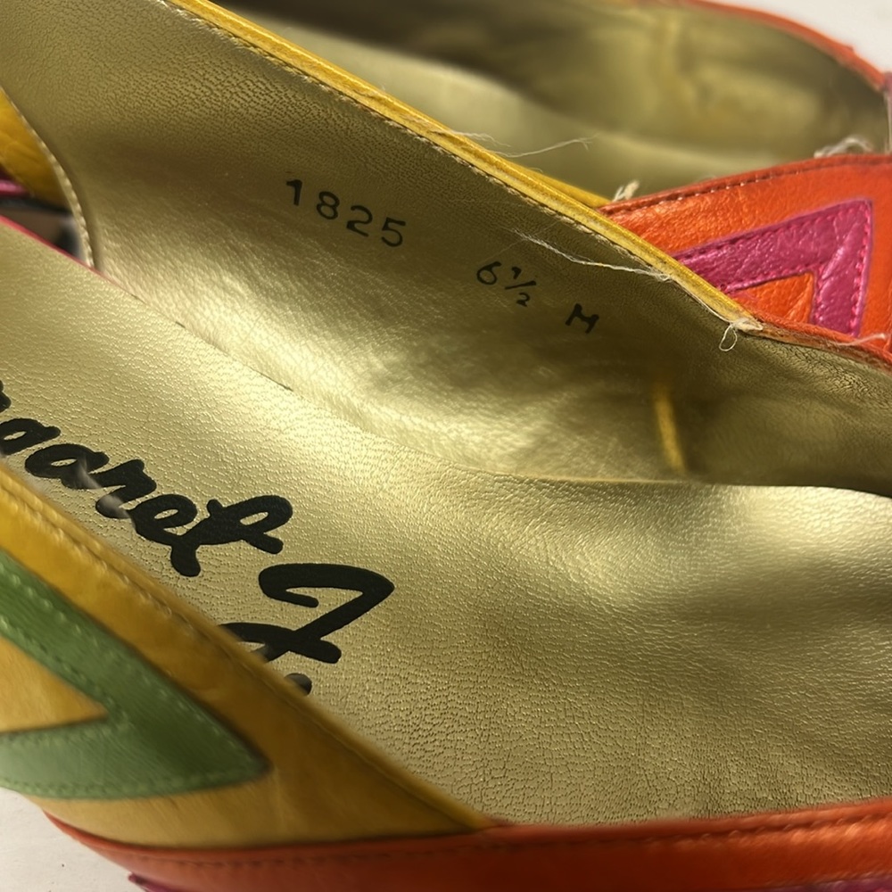Vintage Margaret J. Mod Style Shoes size 6.5 - Picture 6 of 9